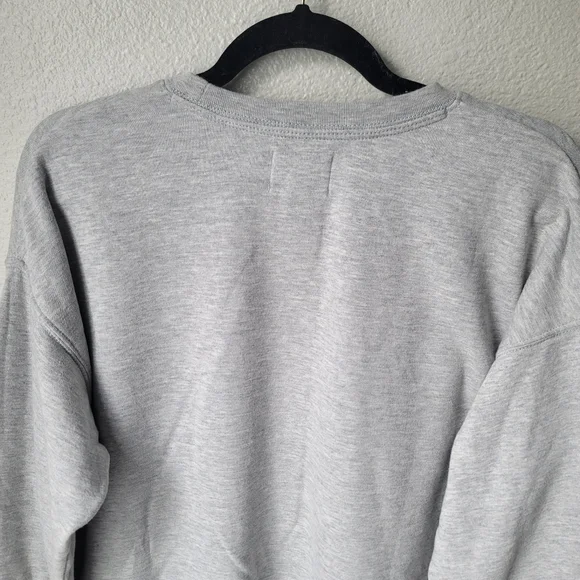 American Eagle Colorblock Sleeve Sweatshirt Size Small Color Grey - Picture 5 of 6